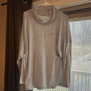 Gray Cowl Neck Sweater